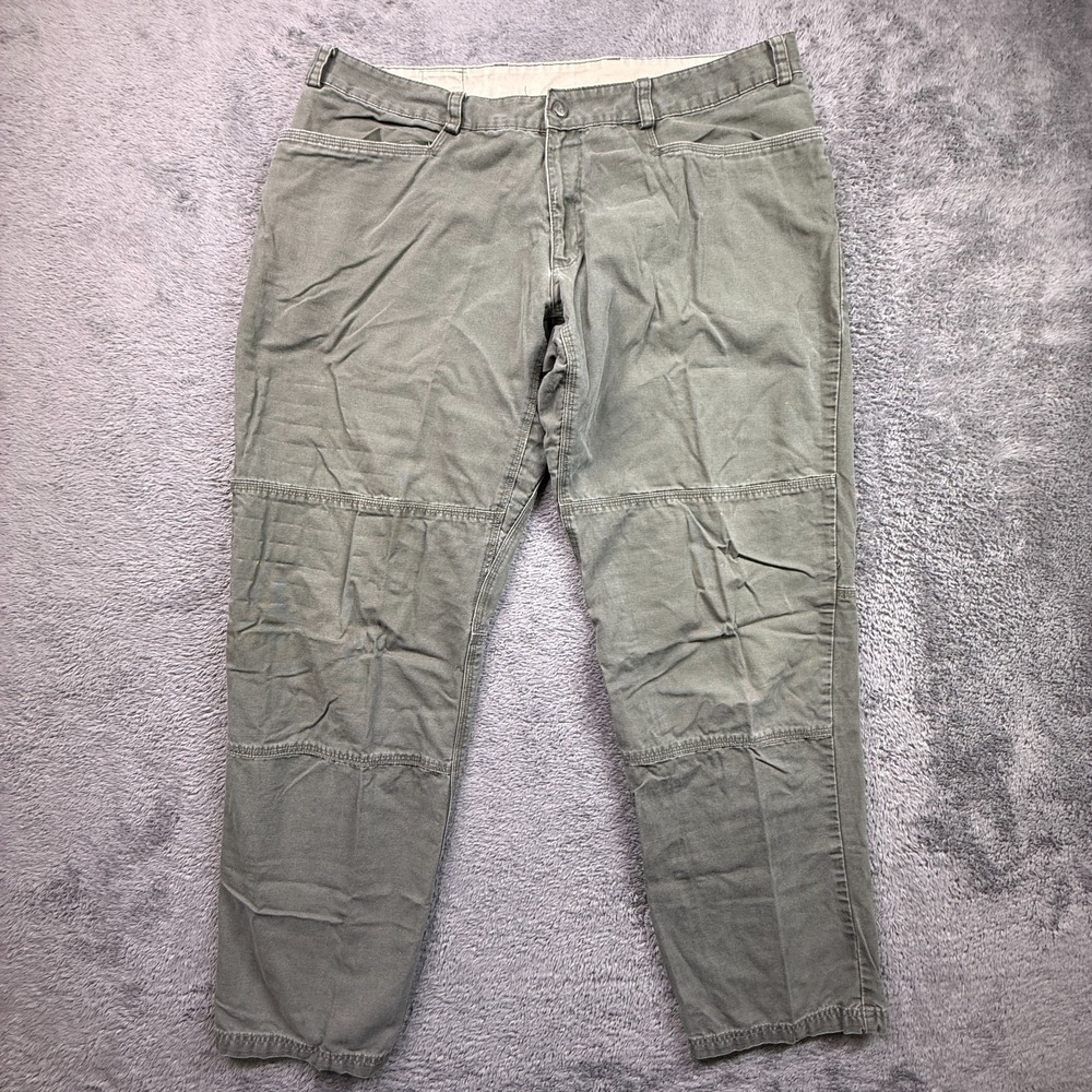 Outdoor Research Double Knee Pants Mens 38x32 Gusseted Canvas Green Outdoor